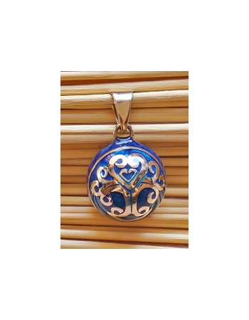 Мексиканский бола Дерево с сердцем (синий)