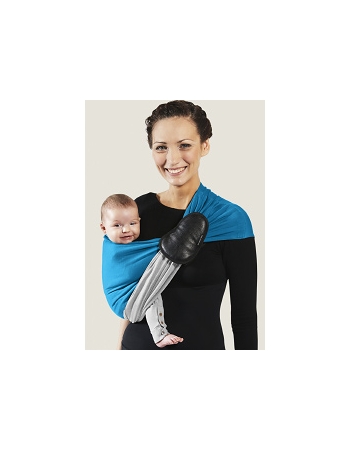 Слинг с кольцами JPMBB трикотажный, цвет " светло-серый-голубой"