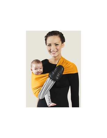 Слинг с кольцами JPMBB трикотажный, цвет " светло-серый-манго"