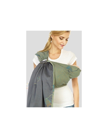 Слинг с кольцами Mum's Era "Совы", лайм