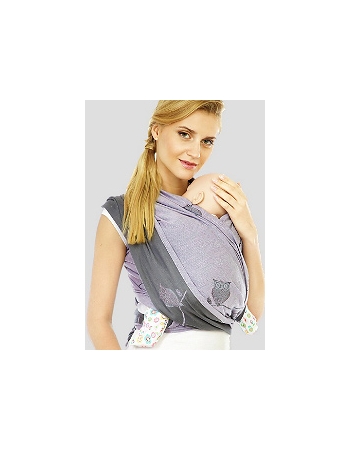 Слинг-шарф Mum's Era "Совы", лаванда