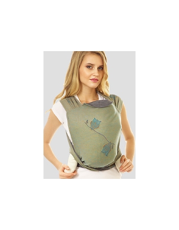 Май-слинг Mum's Era "Совы", лайм