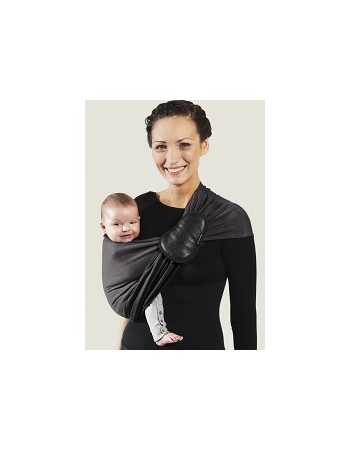 Слинг с кольцами JPMBB трикотажный, цвет "антрацит - черный"