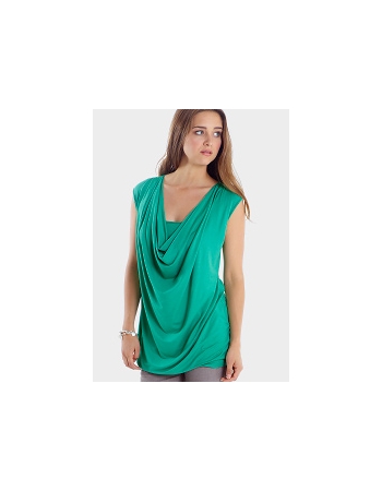 Туника для кормления Mothers en Vogue "Soft Drape", цвет зеленый