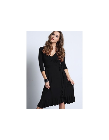 Платье Mothers en Vogue "Flamenco Wrap", цвет черный