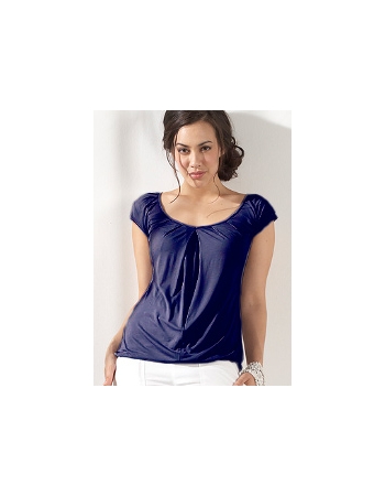 Топ для кормления Mothers en Vogue "Slouchy Pleated", цвет темно-синий