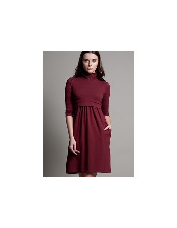 Платье DOTE "Skater", цвет бургунди