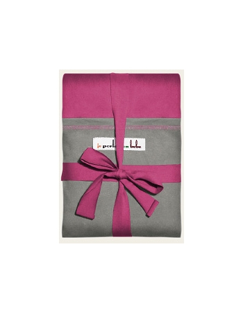 Слинг-шарф JPMBB трикотажный, цвет "фуксия - серый"