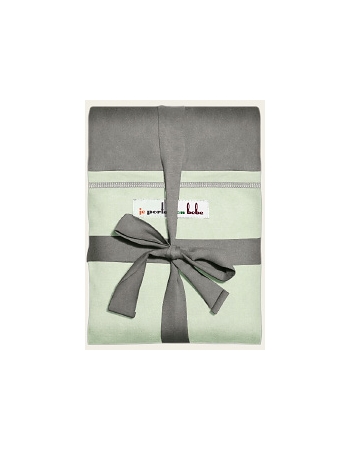 Слинг-шарф JPMBB трикотажный, цвет "серый - зеленый щербет"