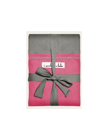 Слинг-шарф JPMBB трикотажный, цвет "серый - арбуз"