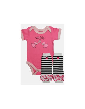 Комплект для новорожденного Babylegs гетры и боди "French Twist"