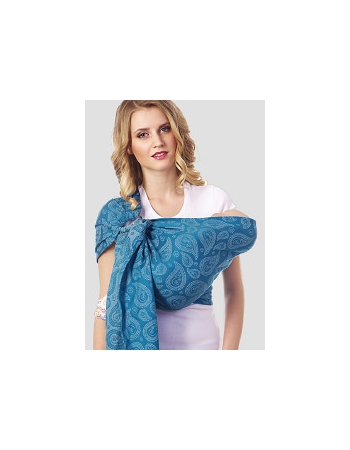 Слинг с кольцами Mum's Era "Пейсли", индиго