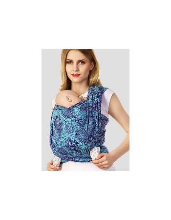 Слинг-шарф Mum's Era "Paisley Blueberry", фиолетовый