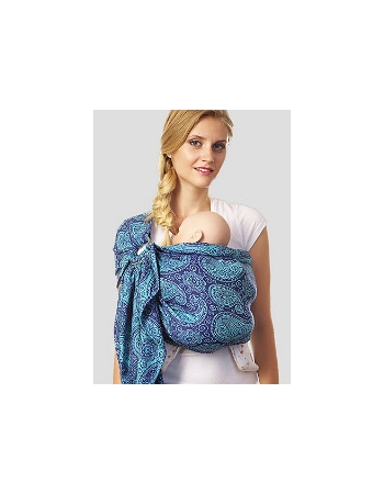 Слинг с кольцами Mum's Era "Paisley Blueberry", фиолетовый