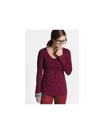Топ для кормления Mothers en Vogue Must Have V-Neck, винный (Deep Cabernet)