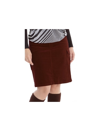 Юбка для беременных и родивших Mothers en Vogue Corduroy Utility, коричневый