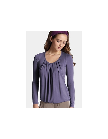 Топ для кормления Mothers en Vogue Slouchy Pleated LS, сиреневый (Purple Ash)