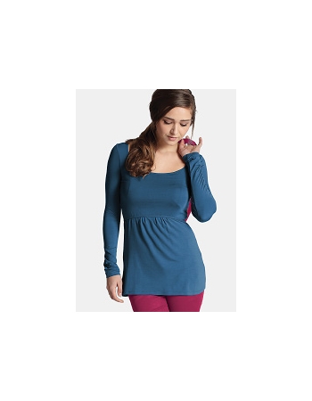 Топ для кормления Mothers en Vogue Must Have U-Neck, синий (Arctic Teal)