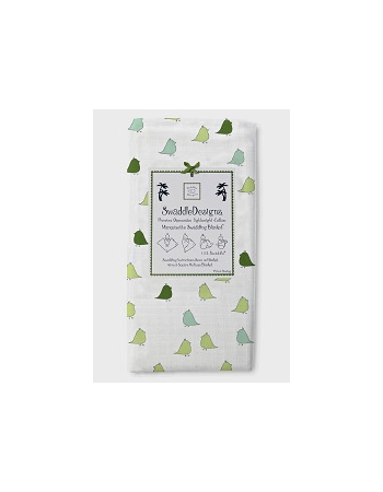 Пеленка детская тонкая SwaddleDesigns Маркизет KW/PG Lt Chickies