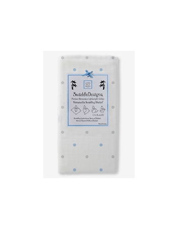 Пеленка детская тонкая SwaddleDesigns Маркизет BL/Sterling Lt Dot