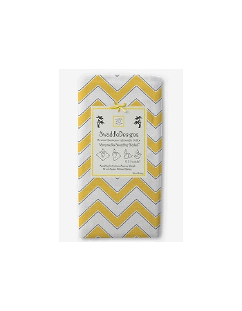 Пеленка детская тонкая SwaddleDesigns Маркизет Yellow Chevron