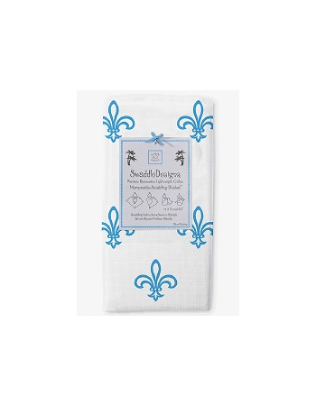 Пеленка детская тонкая SwaddleDesigns Маркизет Blue Fleur de Lis