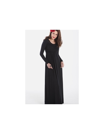 Вечернее платье для кормящих Mothers en Vogue Lola Mae Maxi, черный