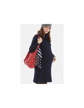 Платье для кормящих Mothers en Vogue Waffle Knit, синий (Blue Night)