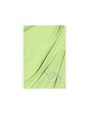 Слинг с кольцами YammyMammy (yummy mummy), цвет "салатовый/серый"