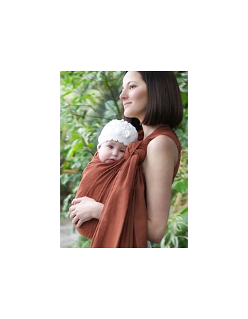 Слинг-шарф YammyMammy (y@mmymammy) тканый, цвет "терракотовый/коричневый"