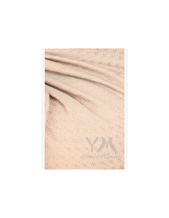 Слинг-шарф YammyMammy (ямми мами) тканый, цвет "персик/серый"