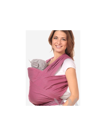 Май-слинг YammyMammy (yummy mammy) тканый, цвет "розовый/серый"