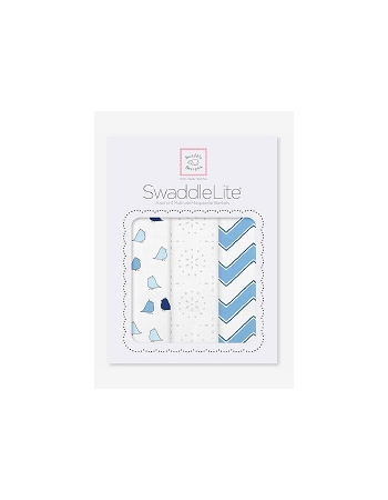 Набор пеленок SwaddleDesigns SwaddleLite Blue Chevron Lite