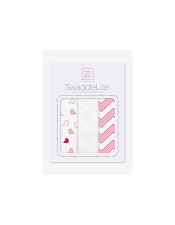Набор пеленок SwaddleDesigns SwaddleLite Pink Chevron Lite