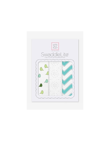 Набор пеленок SwaddleDesigns SwaddleLite Turquoise Chevron Lite