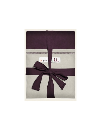 Слинг-шарф JPMBB трикотажный, цвет "сливовый - светло-серый"