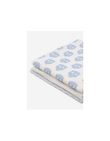 Комплект фланелевых пеленок для новорожденных Jollein, Owl blue