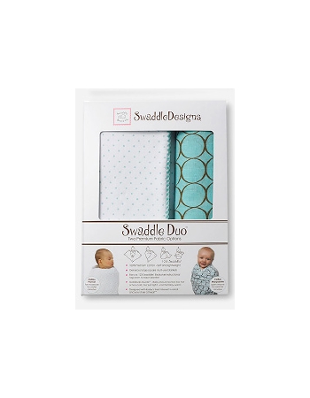 Набор пеленок SwaddleDesigns Swaddle Duo SeaCrystal Duo