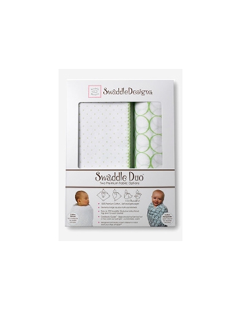 Набор пеленок SwaddleDesigns Swaddle Duo Kiwi Classic