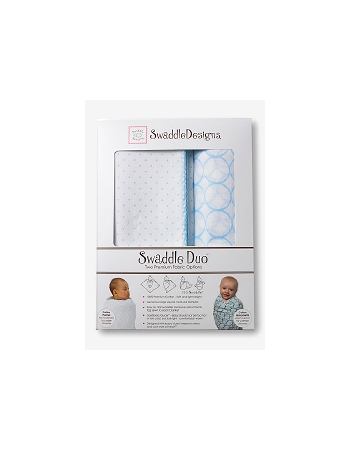 Набор пеленок SwaddleDesigns Swaddle Duo Pstl Blue Classic