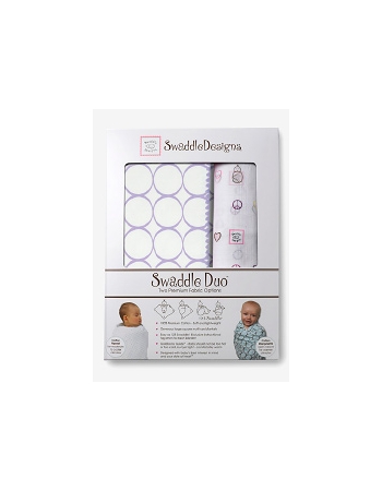 Набор пеленок SwaddleDesigns Swaddle Duo L Peace/LV/SW