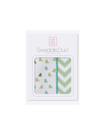 Набор пеленок SwaddleDesigns Swaddle Duo KW Chickies/Chevron