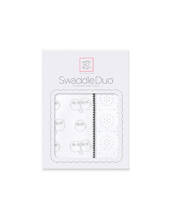 Набор пеленок SwaddleDesigns Swaddle Duo Serling Pstl Baby Owls
