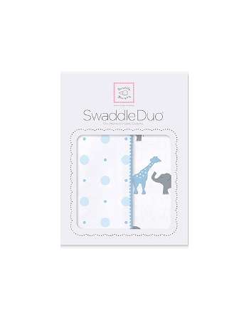 Набор пеленок SwaddleDesigns Swaddle Duo Blue Circus Fun