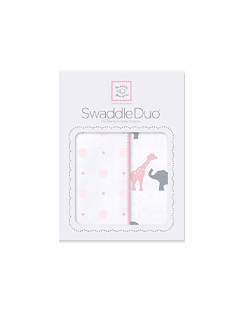 Набор пеленок SwaddleDesigns Swaddle Duo Pink Circus Fun