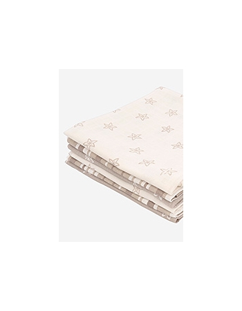 Комплект муслиновых пеленок для новорожденных Jollein, Starfish sand