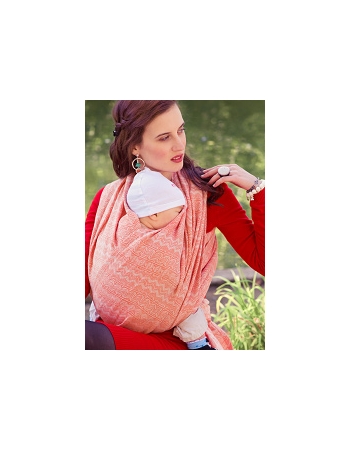 Слинг-шарф Diva Milano cо льном, Etna Arancio