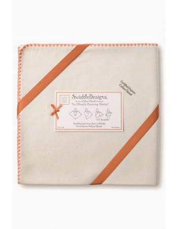 Фланелевая пеленка Organic Orange Edge