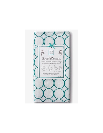 Пеленка детская тонкая SwaddleDesigns Маркизет Turquoise Mod C