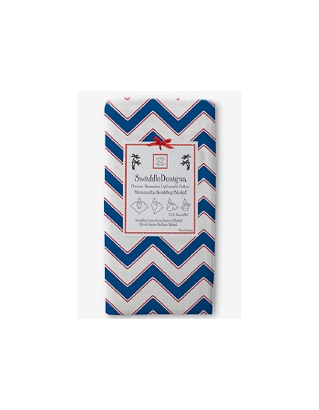 Пеленка детская тонкая SwaddleDesigns Маркизет TB/Red Chevron